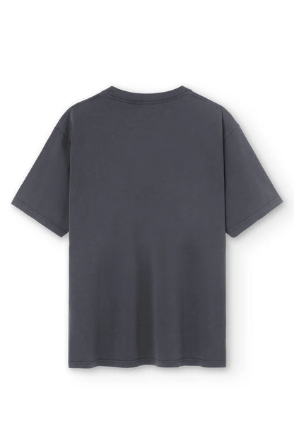 T-SHIRT LABEL BLACK WASHED