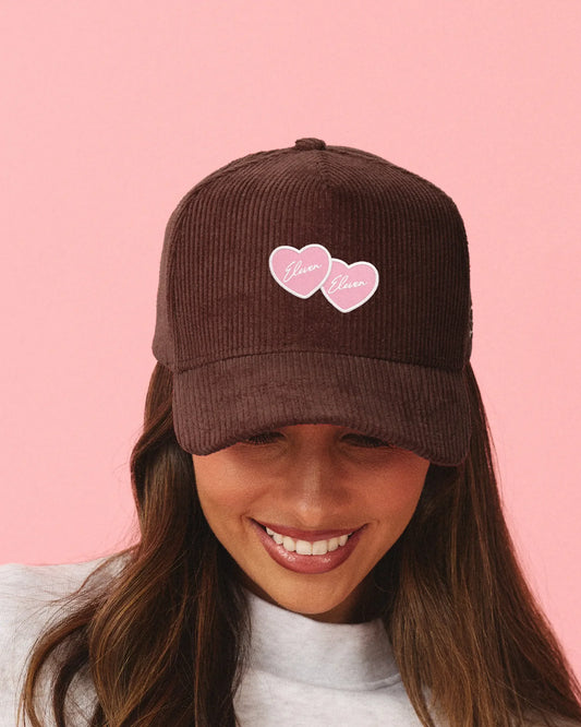 GORRA BROWN CORDUROY - FRONT OF