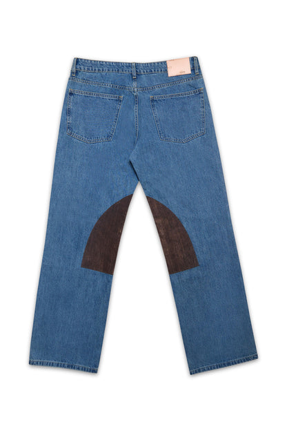 STRAIGHT BLUE JEAN SALON MIXTE - FRONT OF