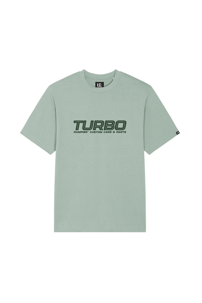 911 TURBO T-SHIRT MINT - FRONT OF