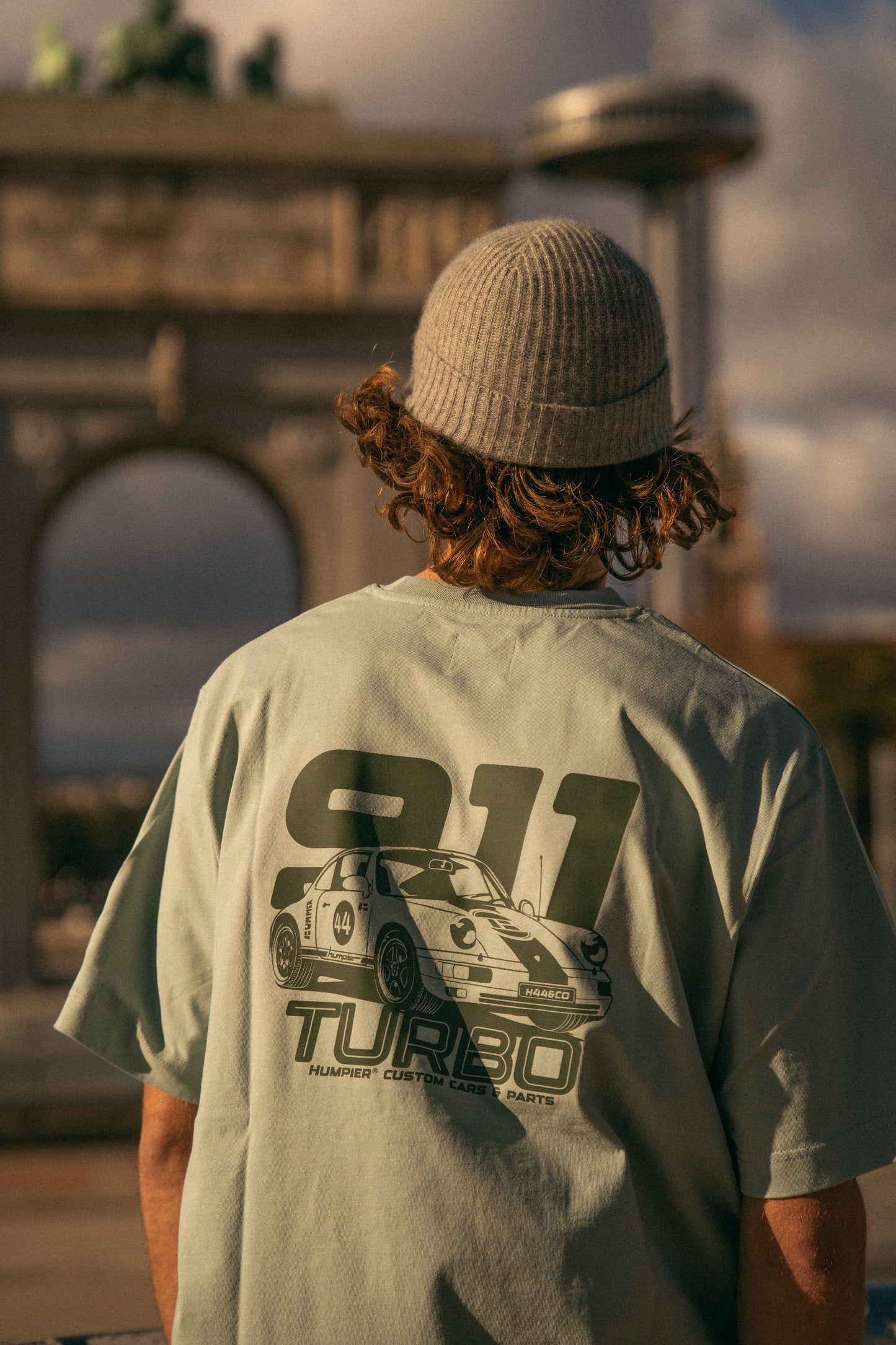 911 TURBO T-SHIRT MINT - FRONT OF
