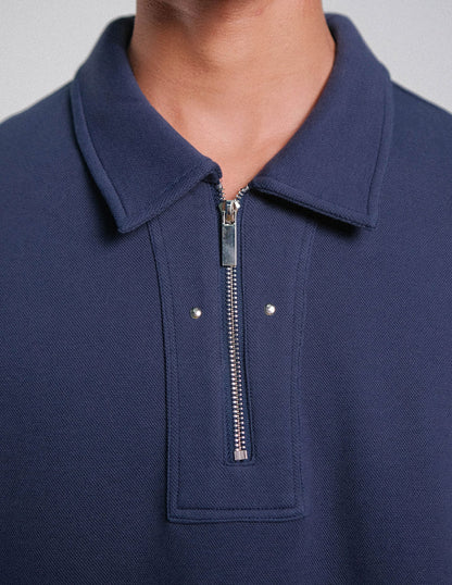 CAMISA POLO TARDE Y TE AZUL NAVY - FRONT OF