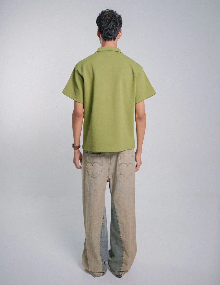 POLO TARDE Y TE VERDE OLIVA - FRONT OF