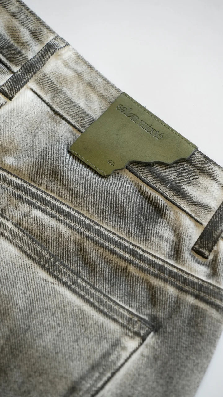 JEAN METALIZADO NEGRO - FRONT OF