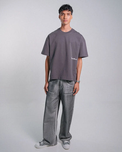 JEAN METALIZADO NEGRO - FRONT OF