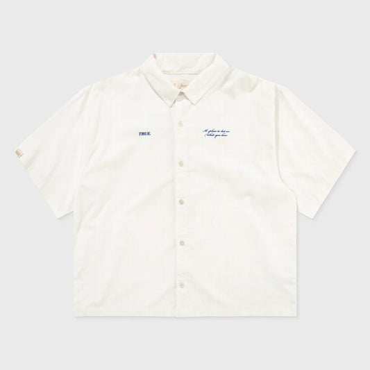 CAMISA HEARTBEAT BOXY CREAM - FRONT OF.