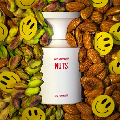 NUTS 50ML EAU DE PARFUM BORNTOSTANDOUT - FRONT OF