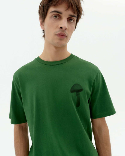 FUNGHI DILL ZACH T-SHIRT GREEN - FRONT OF.