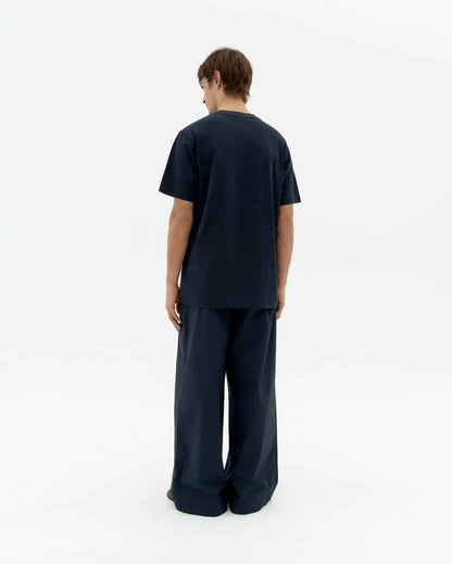 SOLSOL NAVY ZACH T-SHIRT - FRONT OF.