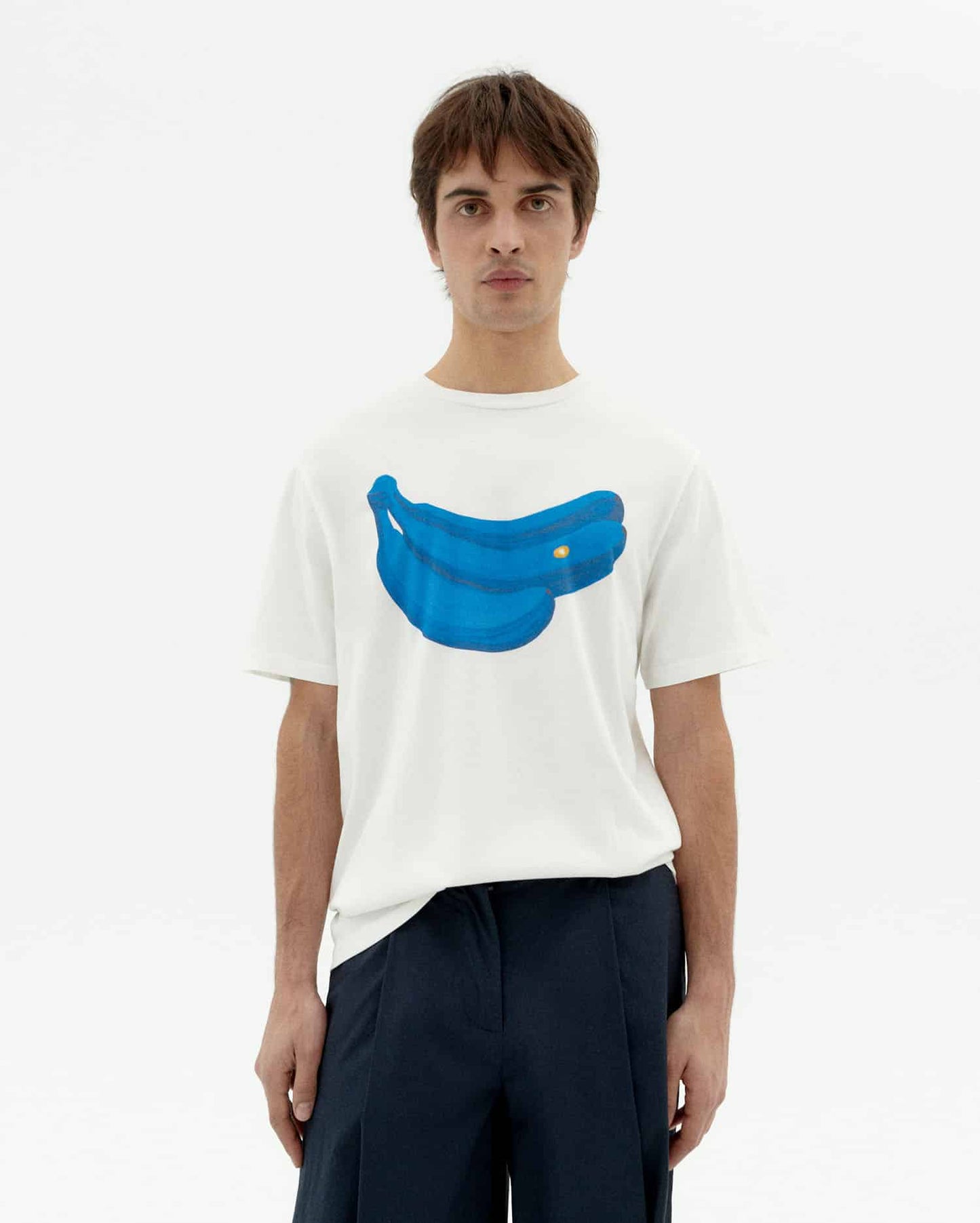 BANANAS ZACH WHITE T-SHIRT - FRONT OF.