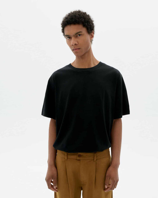 T-SHIRT LOOSE NEGRA ERIC - FRONT OF