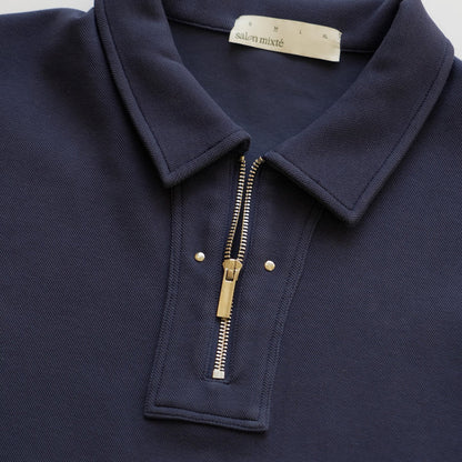 CAMISA POLO TARDE Y TE AZUL NAVY - FRONT OF