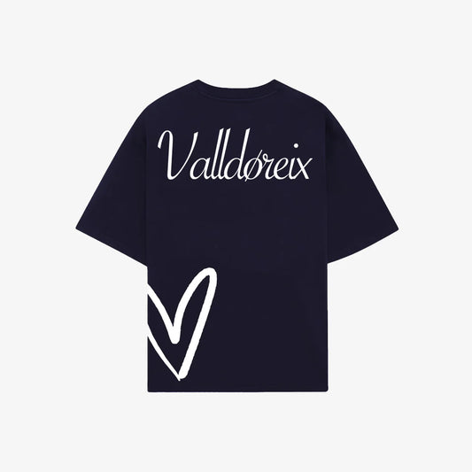 LOVE-FIFTEEN TSHIRT ICONIC NAVY - FRONT OF