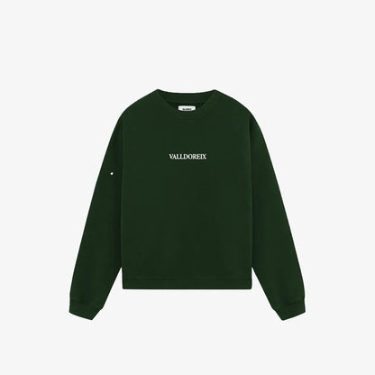 CREWNECK TENNIS & TEQUILA FOREST GREEN - FRONT OF
