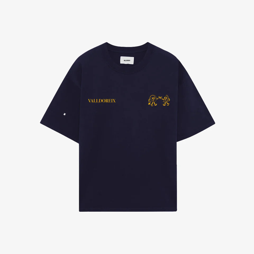 T-SHIRT TENNIS & TEQUILA BLUE NAVY - FRONT OF