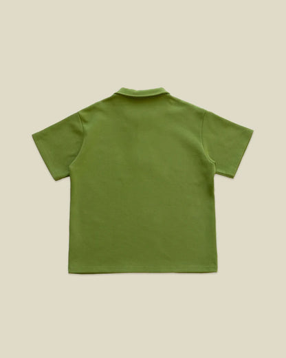 POLO TARDE Y TE VERDE OLIVA - FRONT OF