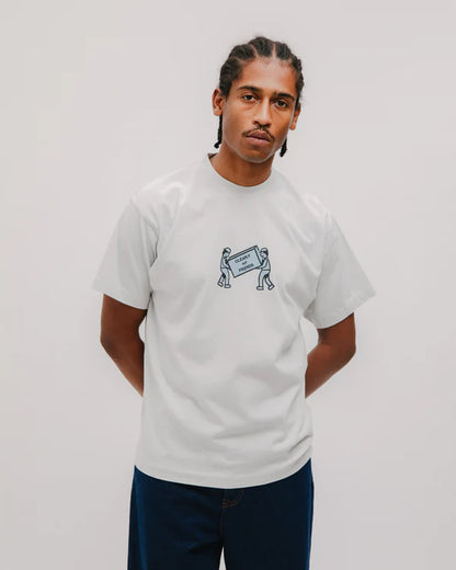 T-SHIRT CLEARLY NOT FRIENDS GREY