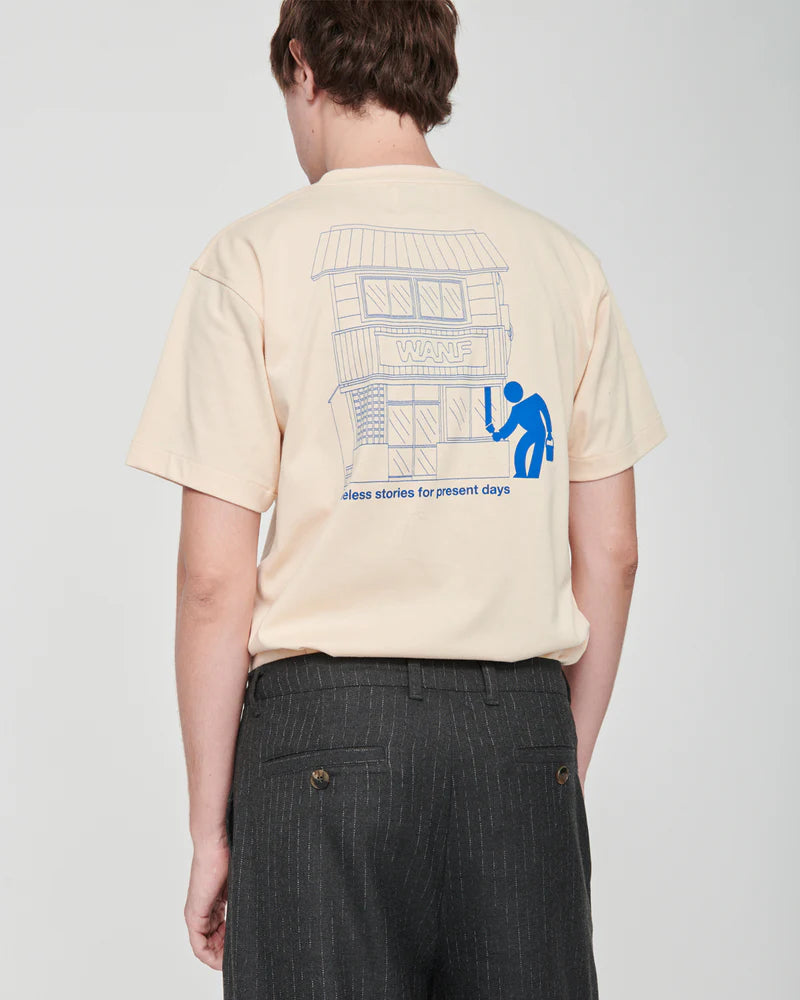 PAINTER WANF T-SHIRT CREAM - FRONT OF