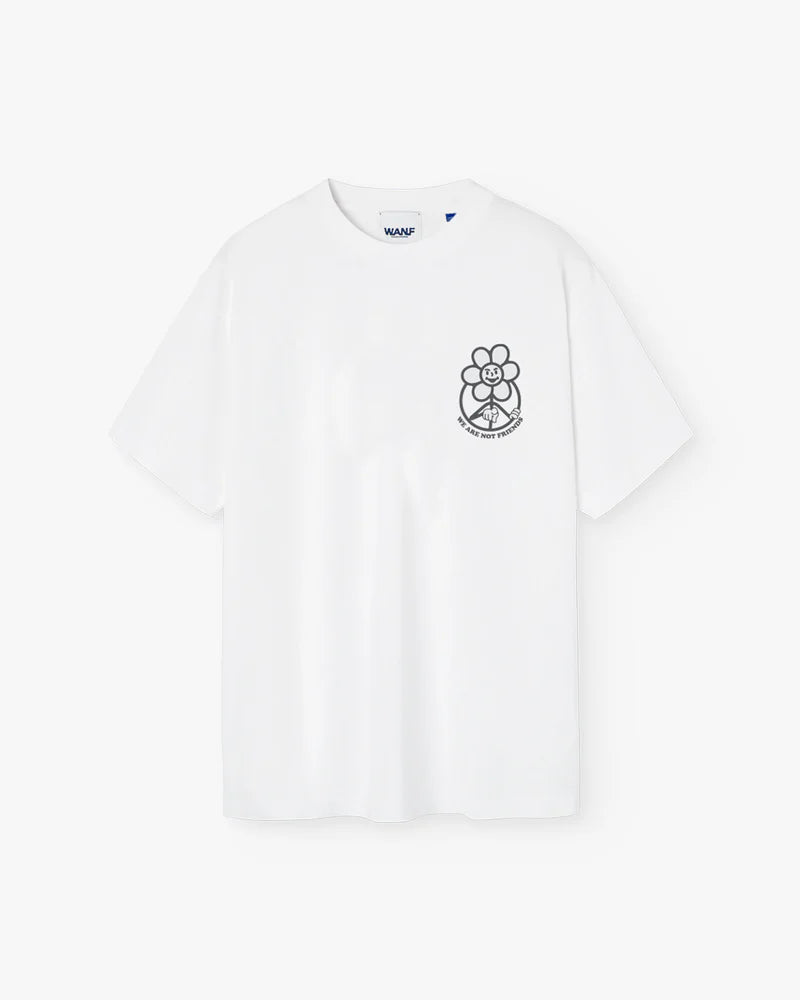 SNOW DAISY WANF WHITE T-SHIRT - FRONT OF
