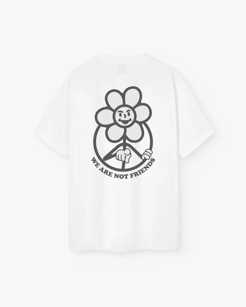 SNOW DAISY WANF WHITE T-SHIRT - FRONT OF