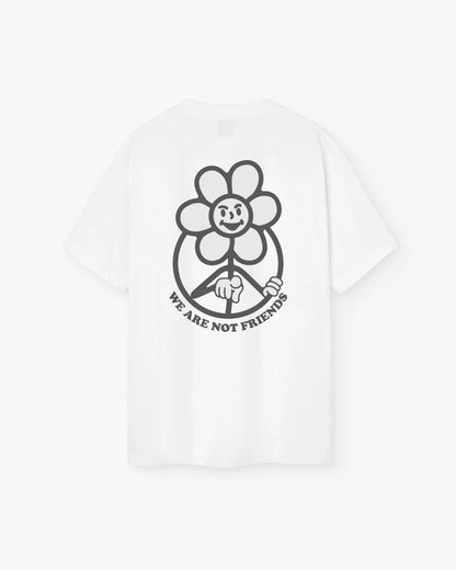 SNOW DAISY WANF WHITE T-SHIRT - FRONT OF